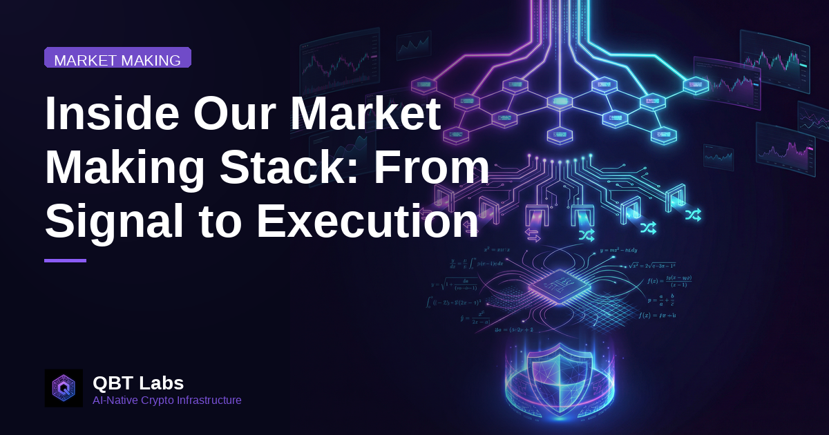 Inside Our Market Making Stack: From Signal to Execution